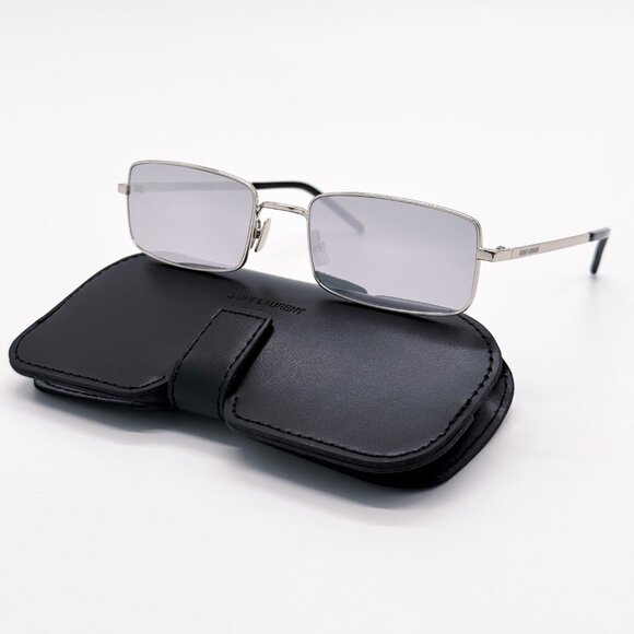NEW SAINT LAURENT SL 252 004 SILVER SUNGLASSES SAINT LAURENT SL252 004